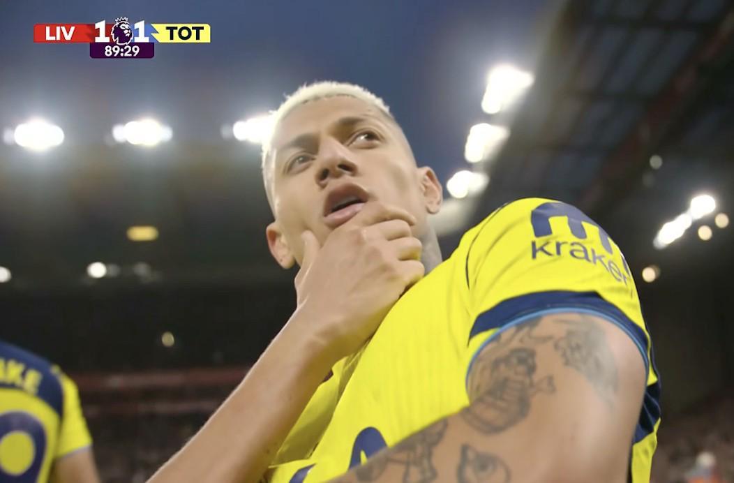 开云首页app-16场6球，利物浦是里沙利松英超生涯进球并列最多的对手